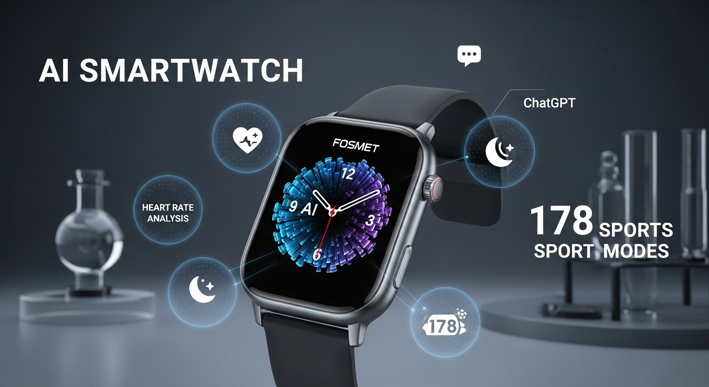 일본에서 만나는 인공지능 비서! ChatGPT 탑재 스마트워치 FOSMET QS40 3세대의 혁신