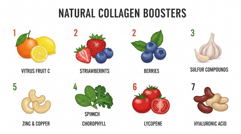 미국 전문가가 밝힌 콜라겐 보충제 없이 피부 탄력을 높이는 7가지 음식